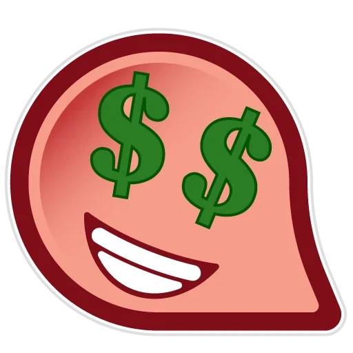 argent, emoticônes, emoticônes, smiley dollar, smiley