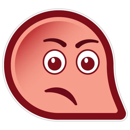 emoji, emoji anger, emoji face, page text, smiley is red sad