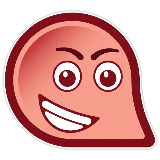 símbolo de expresión, bola roja, expresión facial, sonrisa, globo rojo