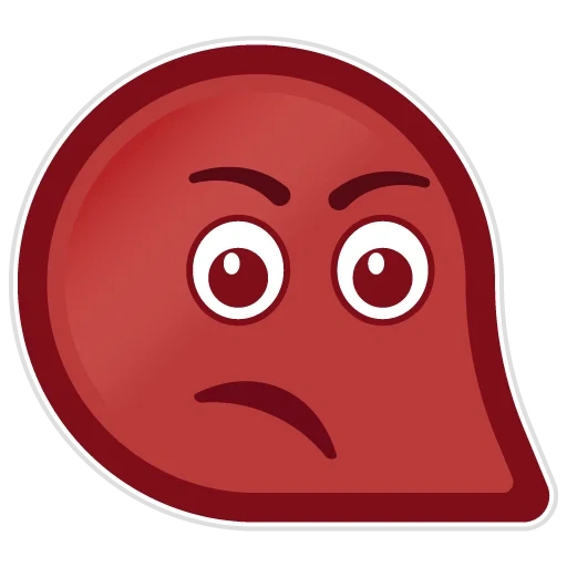 emoji, angry emotion, the smiley is red, smiley is red sad
