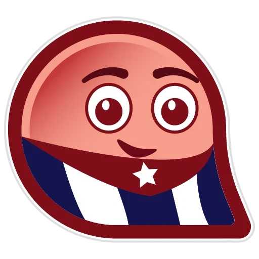 niño, cubo sonriente, vector de expresión, símbolo de expresión de bandera inglesa, bola roja 4 boss