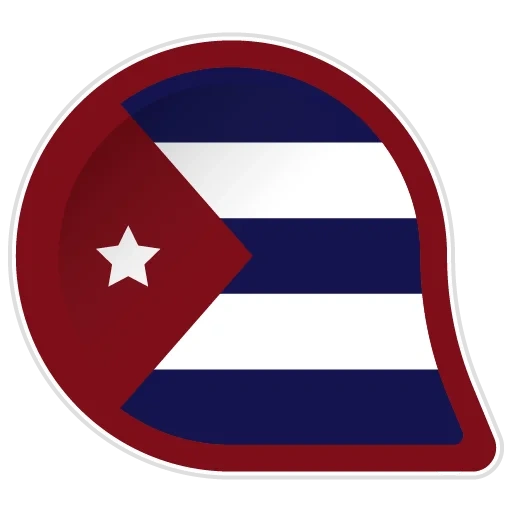 bandiera di cuba, flag di icona, bandiera badge, flag di puerto rico, bandiera cubana di due lati