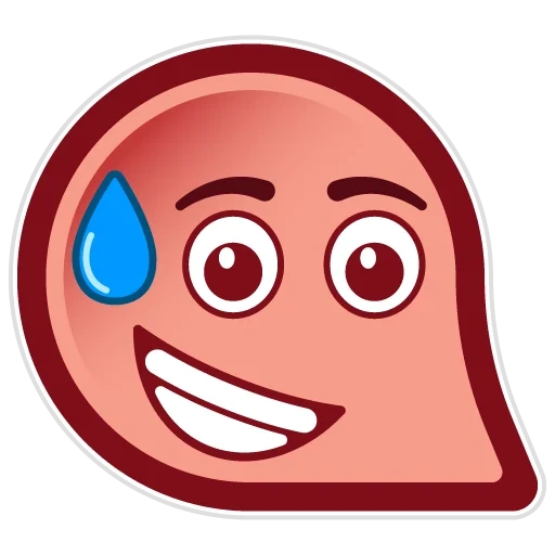 símbolo de expressão, expressão facial, sorriso, balão vermelho, bola vermelha 4 boss