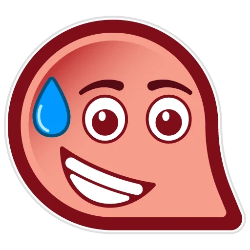 emoji, faccia emoji, faccia sorridente, palla rossa, boss della palla rossa 4