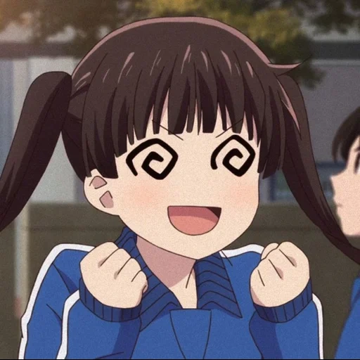 animação, animação é fofa, personagem de anime, tohru fruits basket, animação de cesta de frutas