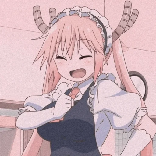 personagens de anime, kobayashi san chi no maid dragon, morno dragon anime, kobayashi san chi no maid