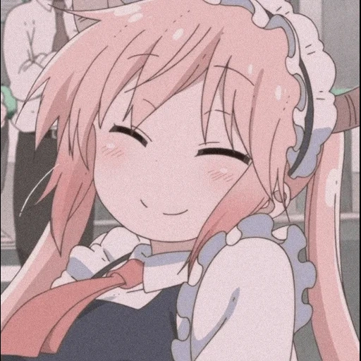 naga pelayan cobiashi anime, maid kobayashi, kobayashi anime, naga horn miss kobayashi, naga maid kobayashi