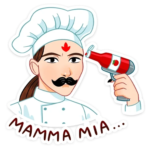 clipart cook, shaverma cook, the objects of the table