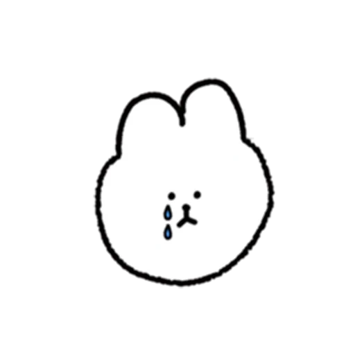 cat, little rabbit, bt 21, bt 21 cooky, tumbler sticker with transparent background