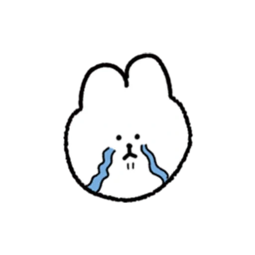 bt 21, little rabbit, rabbit, rabbit sticker