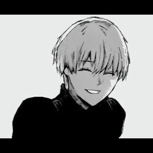 kaneki ken, mangga kaneki, kaneki manga smile, kaneki ken tersenyum, kaneki tersenyum manga