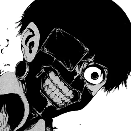 kaneki, ken kaneki, токийский гуль, канеки кен маске манга, ютака ямада токийский гуль