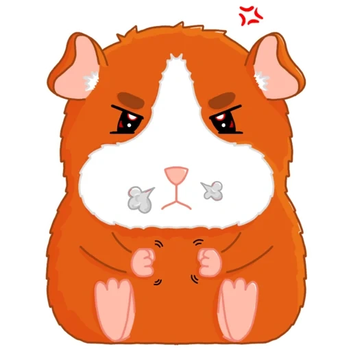 hamper, fat pig, cartoon hamster, cartoon hamster, guinea pig vector