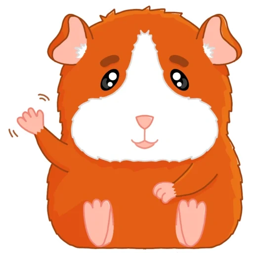 hamster art, cartoon hamster, cartoon hamster