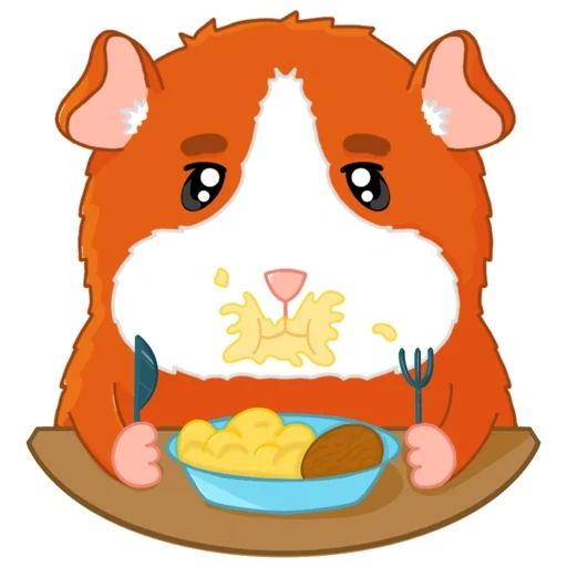 caxumba, porco gordo, ilustração de hamster