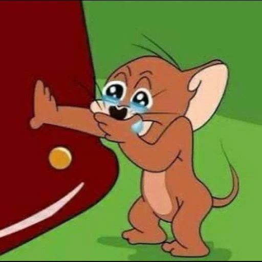 alemán, ratón jerry, llorando jerry, el ratón de jerry está llorando, ratón terco de jerry