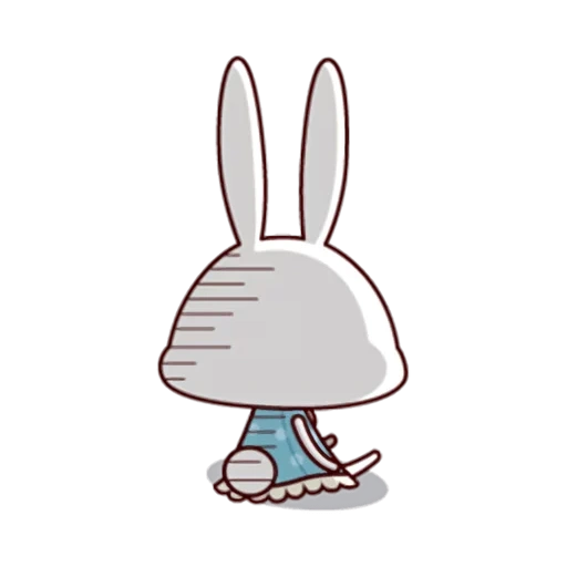 coniglio, bunny, emoji rabbit, coniglio triste, coniglio dei cartoni animati