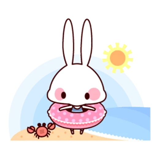 cute rabbit, pink rabbit, cute rabbit, kavai rabbit, sketch of cute rabbit