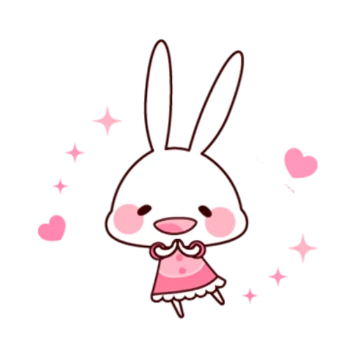 conejo kawai, lindo conejito, bunny boceto, conejo kawai, lindo boceto de conejo