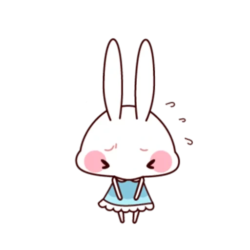 conejo, conejo lindo, conejo kawai, lindo boceto de conejo, sketch conejito