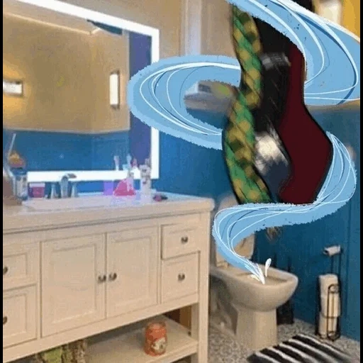 decoración del baño, baño, baño de estilo de disney, para el baño, baño de estilo mar