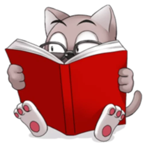 gato, livros, gato romeo, livro de gatos, o gato lê um livro
