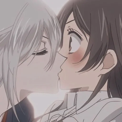 nanami tomoe, amor nanami tomoe, beije o nanami de tomoe, beijo de tomoe mizuki, tomoe é deus muito agradável