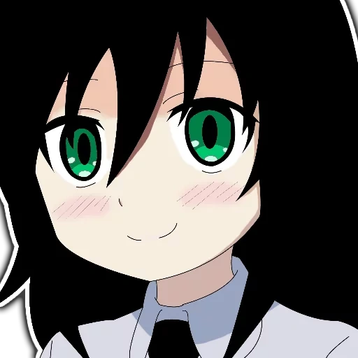 amigo de madeira preta, menina anime, amu zhizi, kuroki tomoko, papel de animação