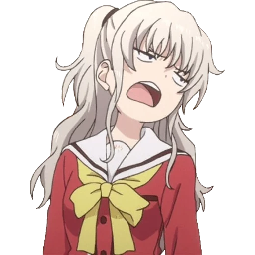 charlotte, charlotte nao, nao tomori charlotte, anime charlotte tomori memes, charlotte tomori insatisfecha