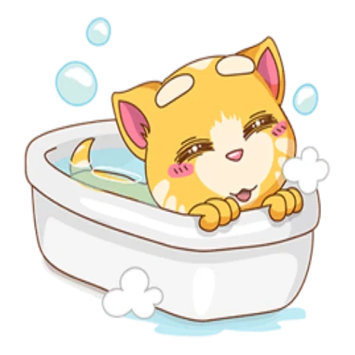 lovely cats, the animals are cute, home animals, a cute cat bath, animal drawings are cute