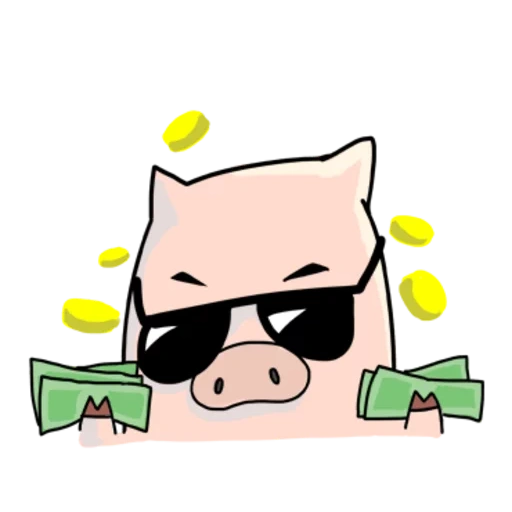прикол, свинья, человек, cool pig, pigger мем