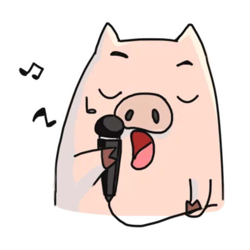 mas activo, gatos lindos, el cerdo es dulce, cejas limpie el anime emoji, pegatinas de gatos rosados