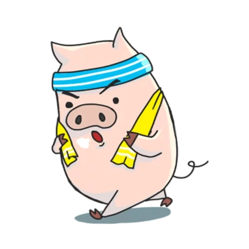 cochon, le cochon est doux, vecteur de porc, dessin de porc, cochon de dessin animé
