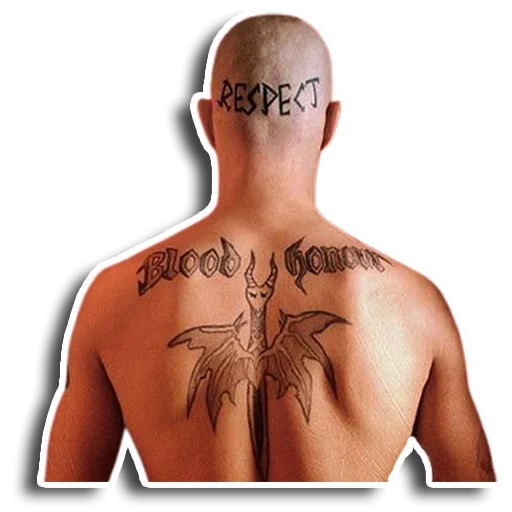hombre, gente, película del distribuidor 1996, tatuaje tupak, tatuaje de espalda del hombre