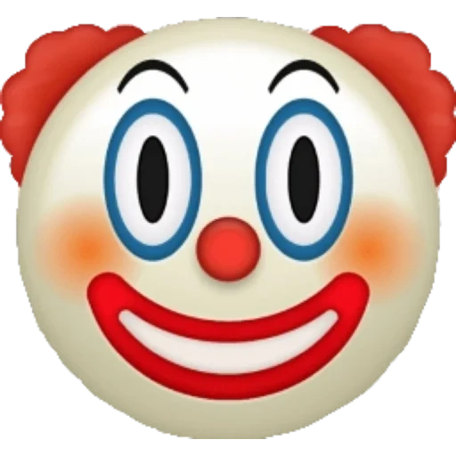 clown, clown emoji, sourire clown, masque clown emoji, les emoji de clown qui pleurent