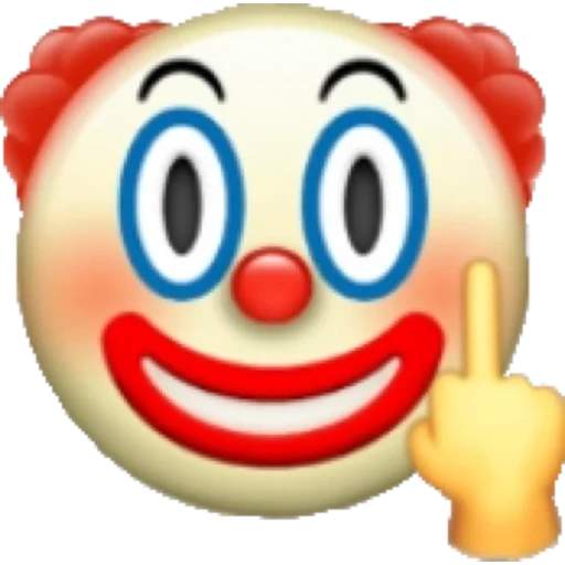 clown propre, emoji de clown, sourire de clown, clown emoji, clown smilik
