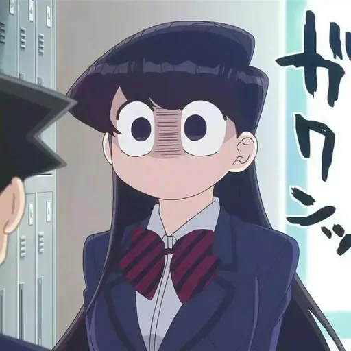 komi san, komi shouko, jigek animation, detective conan, cartoon character