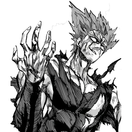 harow dämon, garou manga, garou ein schlag, harow erwachen, onepunchman garou