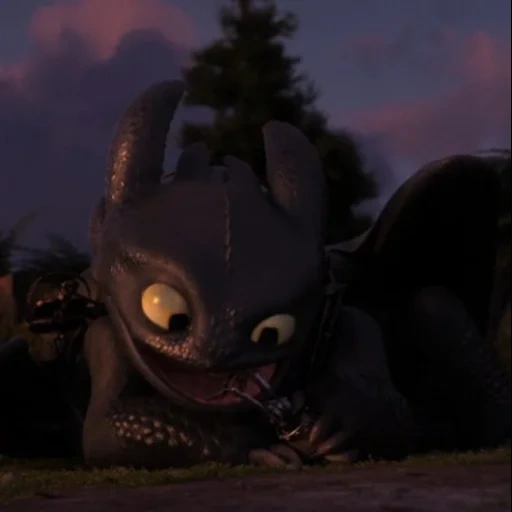 ikking toothless, el dragón no tiene ida, furia diurno es un baúl