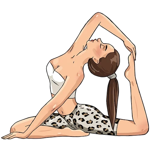 kakasana yoga drawing