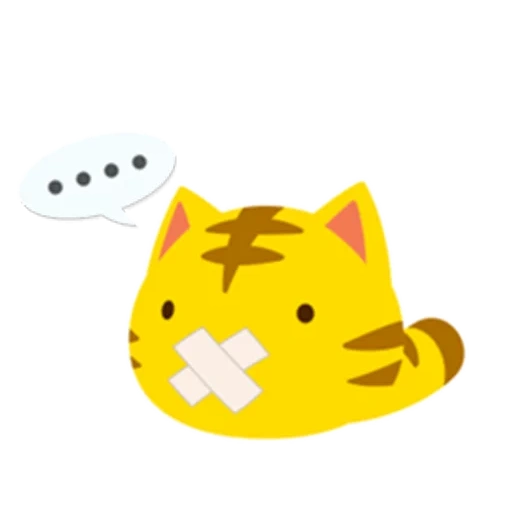 non, emoji, chaton spo0py e, candy chat jaune