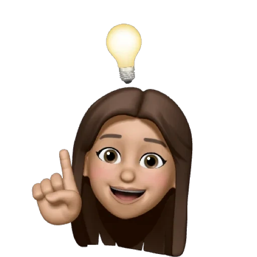 memoji, gadis, wanita muda, makelar barang tak bergerak, gambar emoji