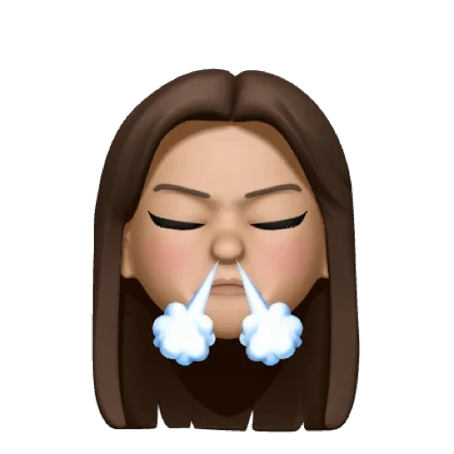 memoji, humano, mujer joven, cara emoji, navidad memoji