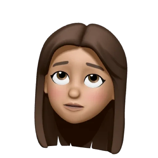 cara, mujer joven, caricatura de adelia, dibujos de emoji, caricatura de victoria