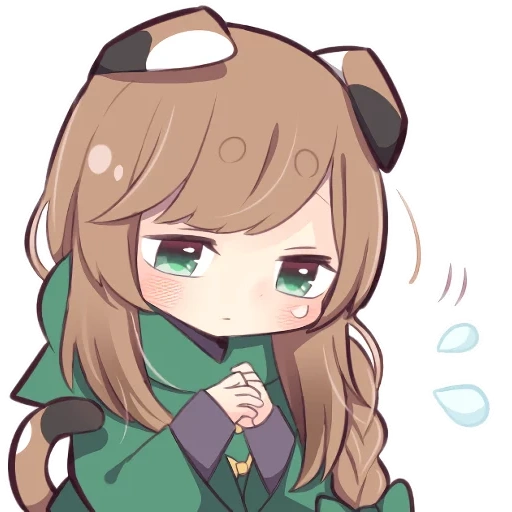 anime, ash kitten, chibi monika