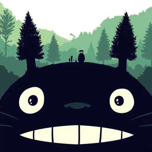 vizinho totoro, pôster totoro, meu vizinho totoro, hayao miyazaki totoro, meu vizinho totoro olly moss poster