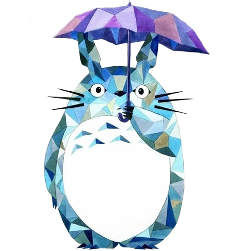 studio ghibli, patrón de gato dragón, gato dragón, acuarela de arte de gato dragón, acuarela de gato dragón