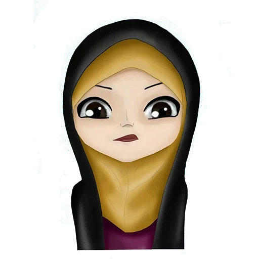cappuccio e foulard, ragazza hijab, faccina sorridente, cappuccio da donna, foulard da donna musulmana