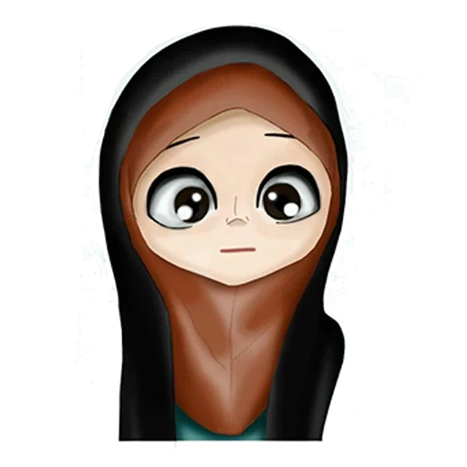 emoji, woman to hijabe, in a hijab girl, muslim hijab