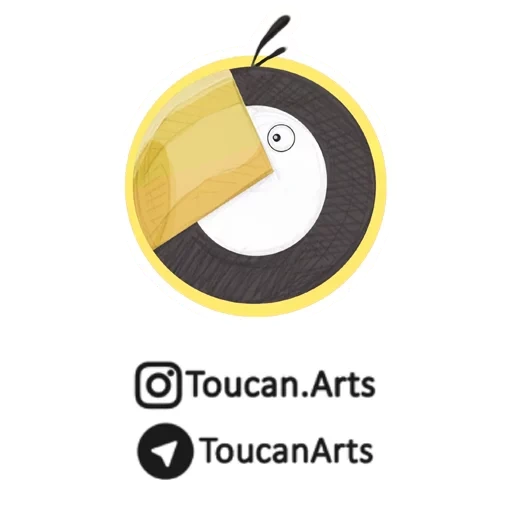 toucan, das logo, das emblem des tukans, design des logos, logo grafische gestaltung